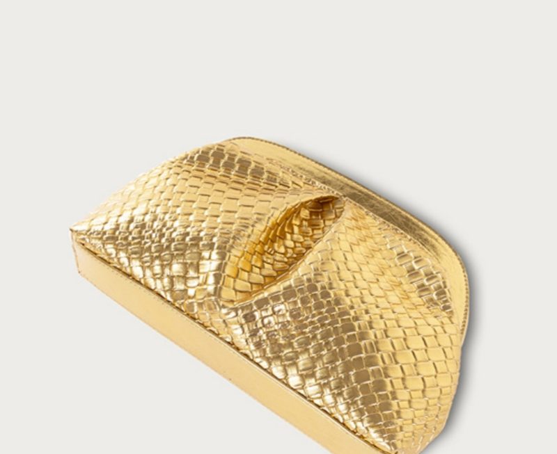 gold clutch purse